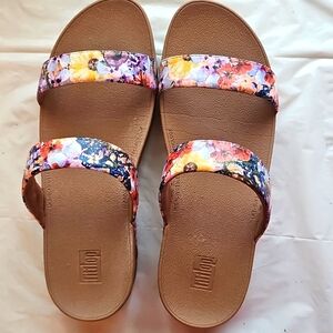 FitFlop Slides, Floral, Size 11M